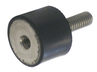 Gummi-PufferIG M6/AG M6 x 18Metallteile: Edelstahl A2