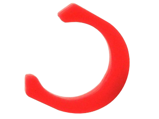 Sicherungsring - 1/4 Zoll rot/red
