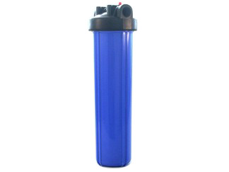 Filtergehäuse "Big Blue"<br>mit Entlüftungskappe<br>1 Zoll Anschlüsse<br>20 Zoll x 4 Zoll